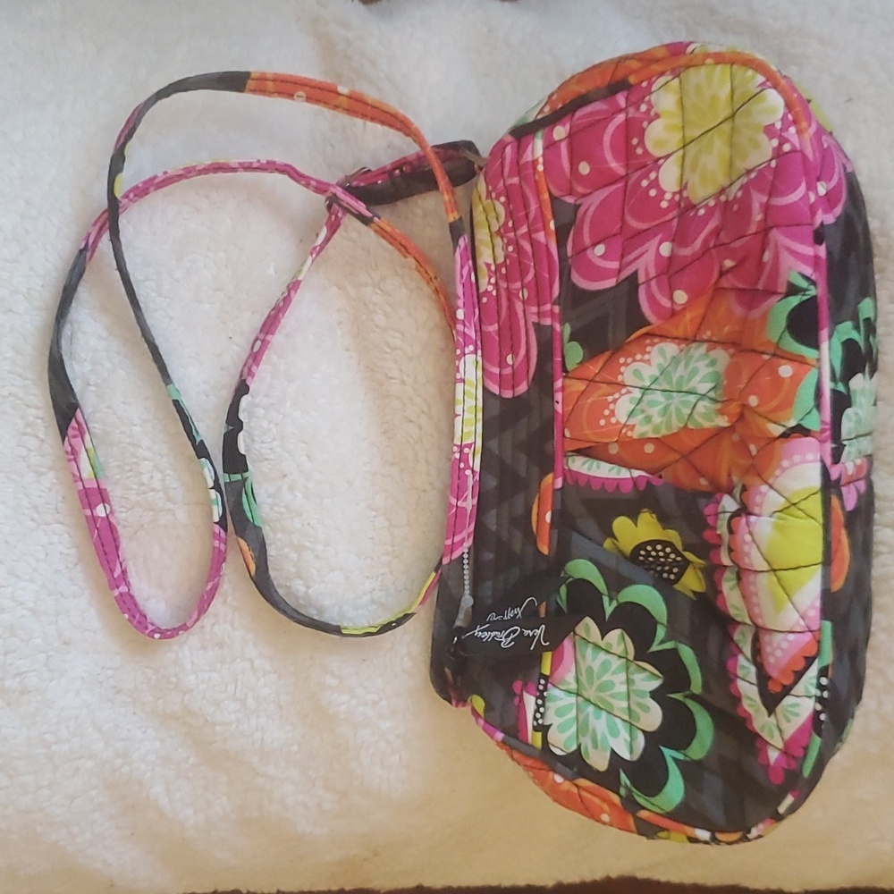 Vera Bradley Women's Floral Print Hipster Crossbody Purse Bag Tote